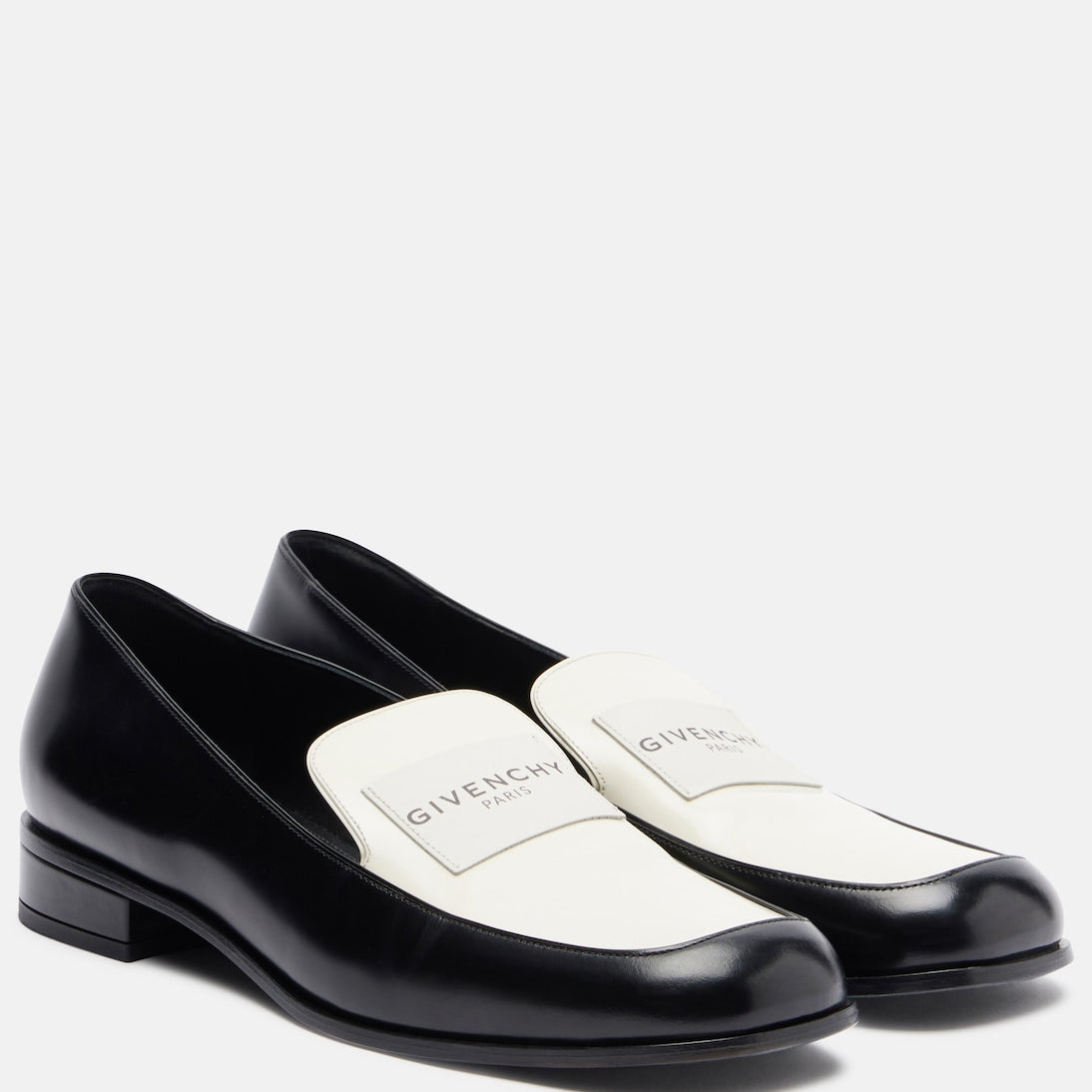 Givenchy - Label leather loafers