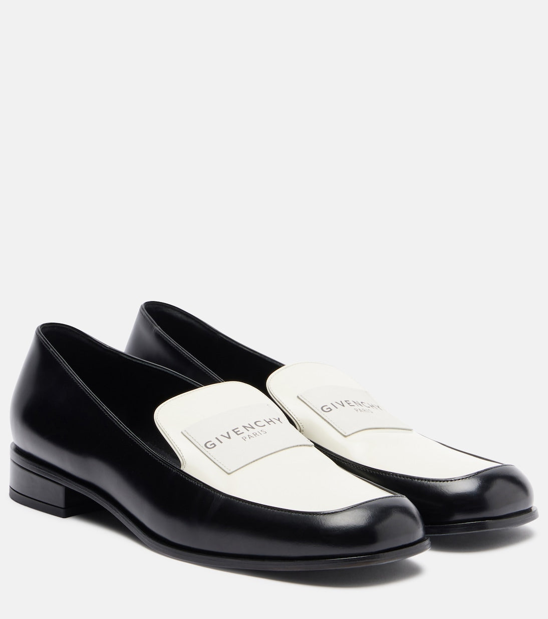 Givenchy - Label leather loafers