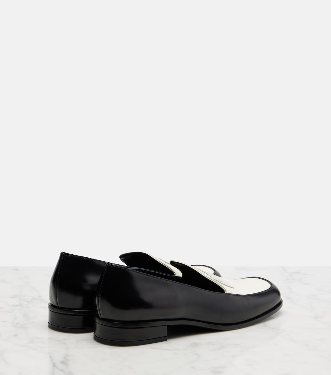 Givenchy - Label leather loafers