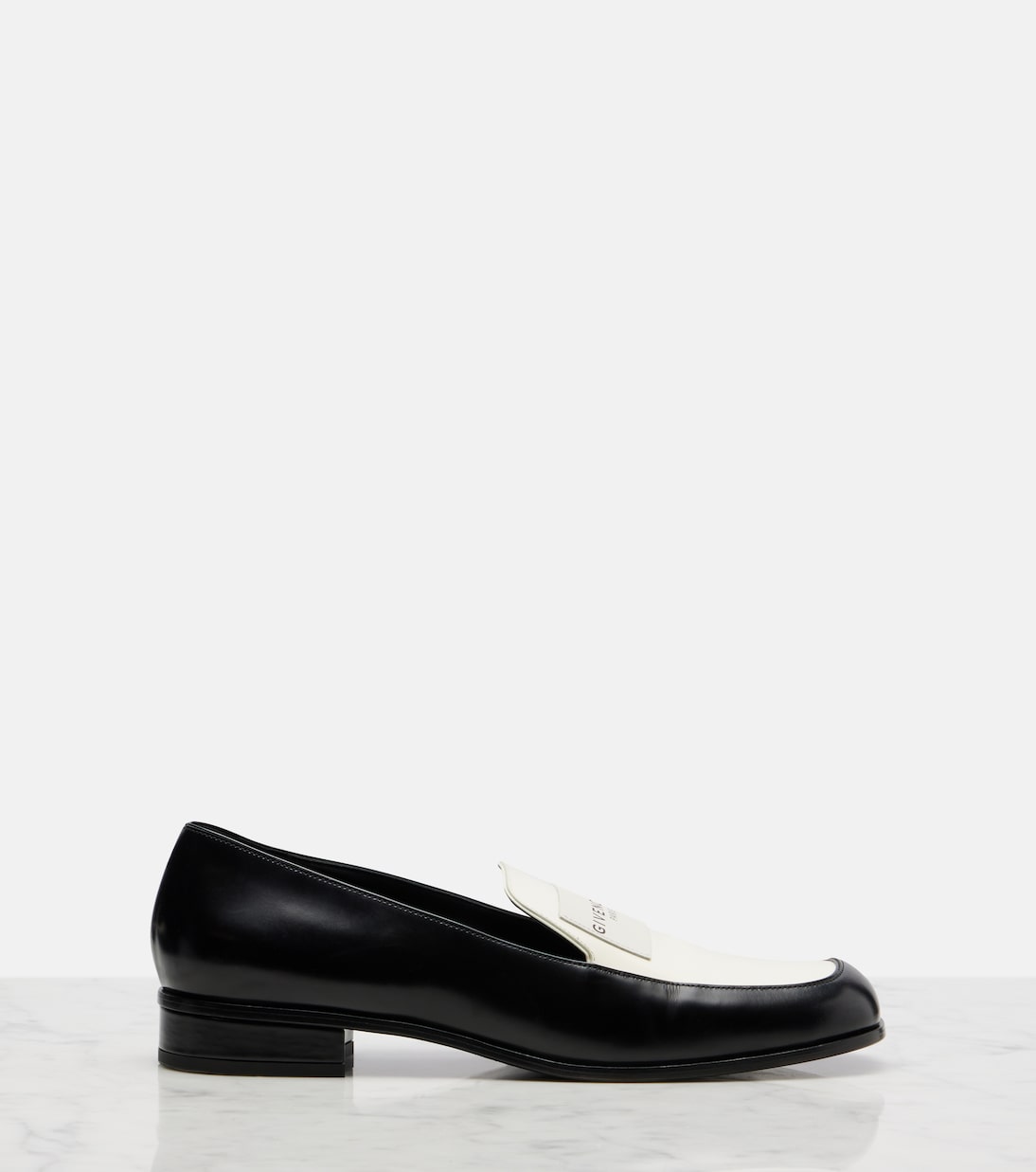 Givenchy - Label leather loafers