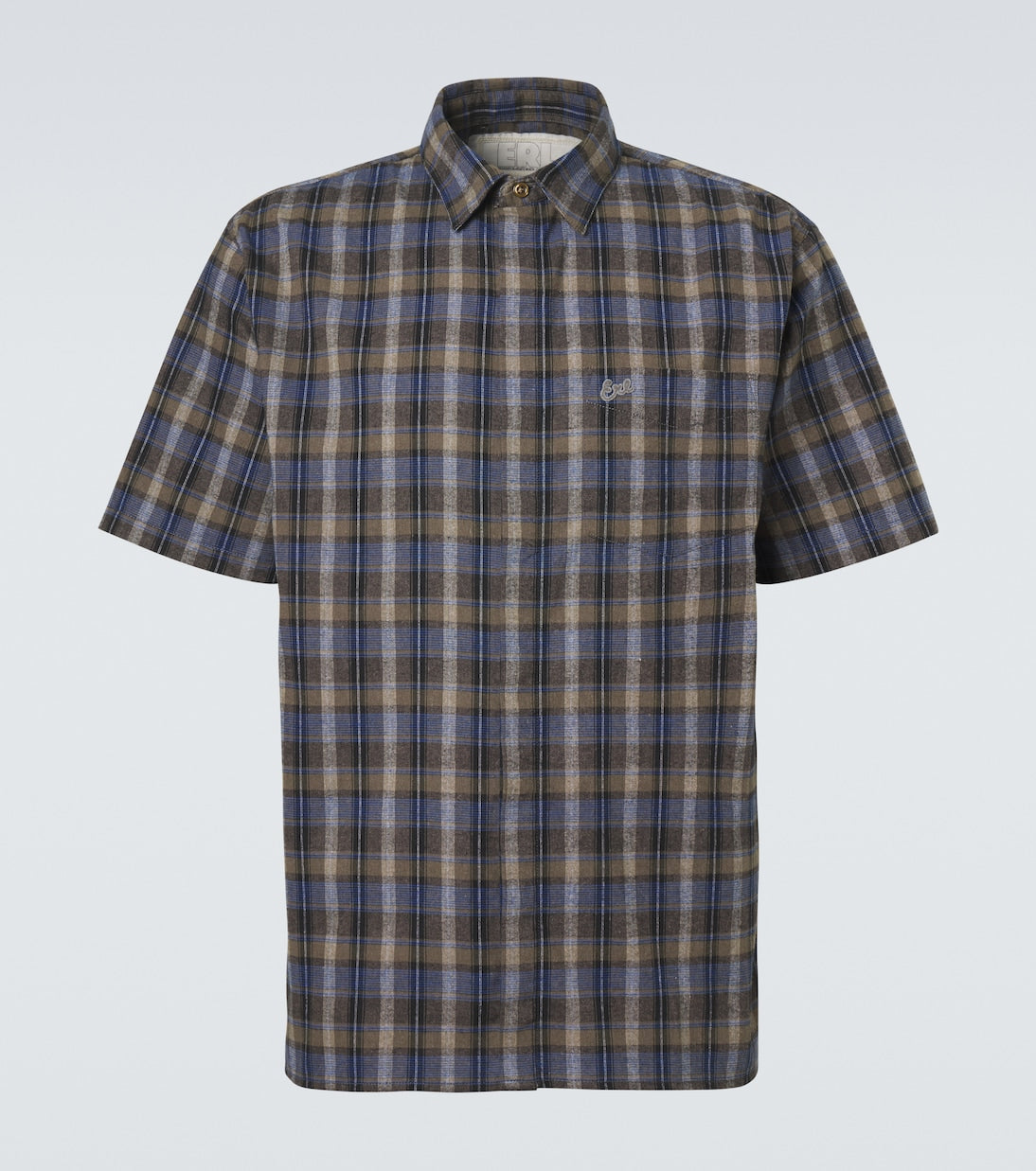 ERL - Checked cotton-blend shirt