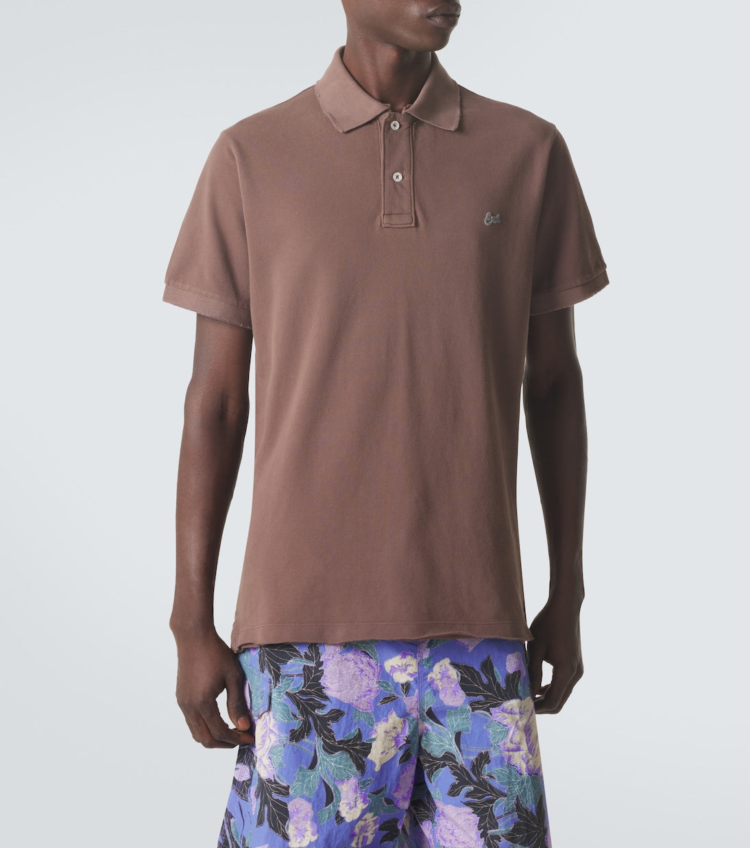 ERL - Cotton piqué polo shirt
