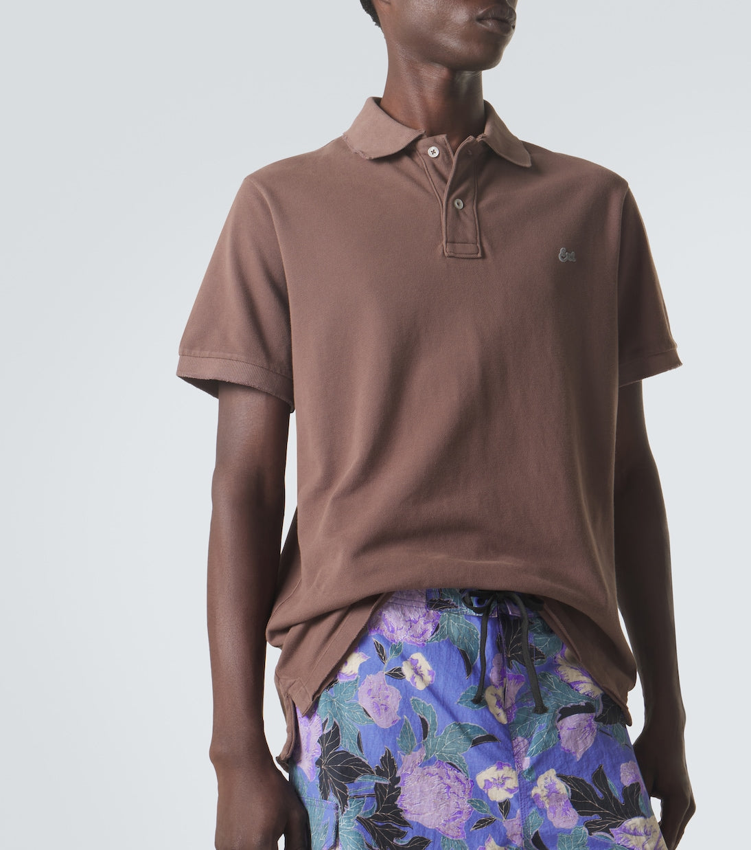 ERL - Cotton piqué polo shirt