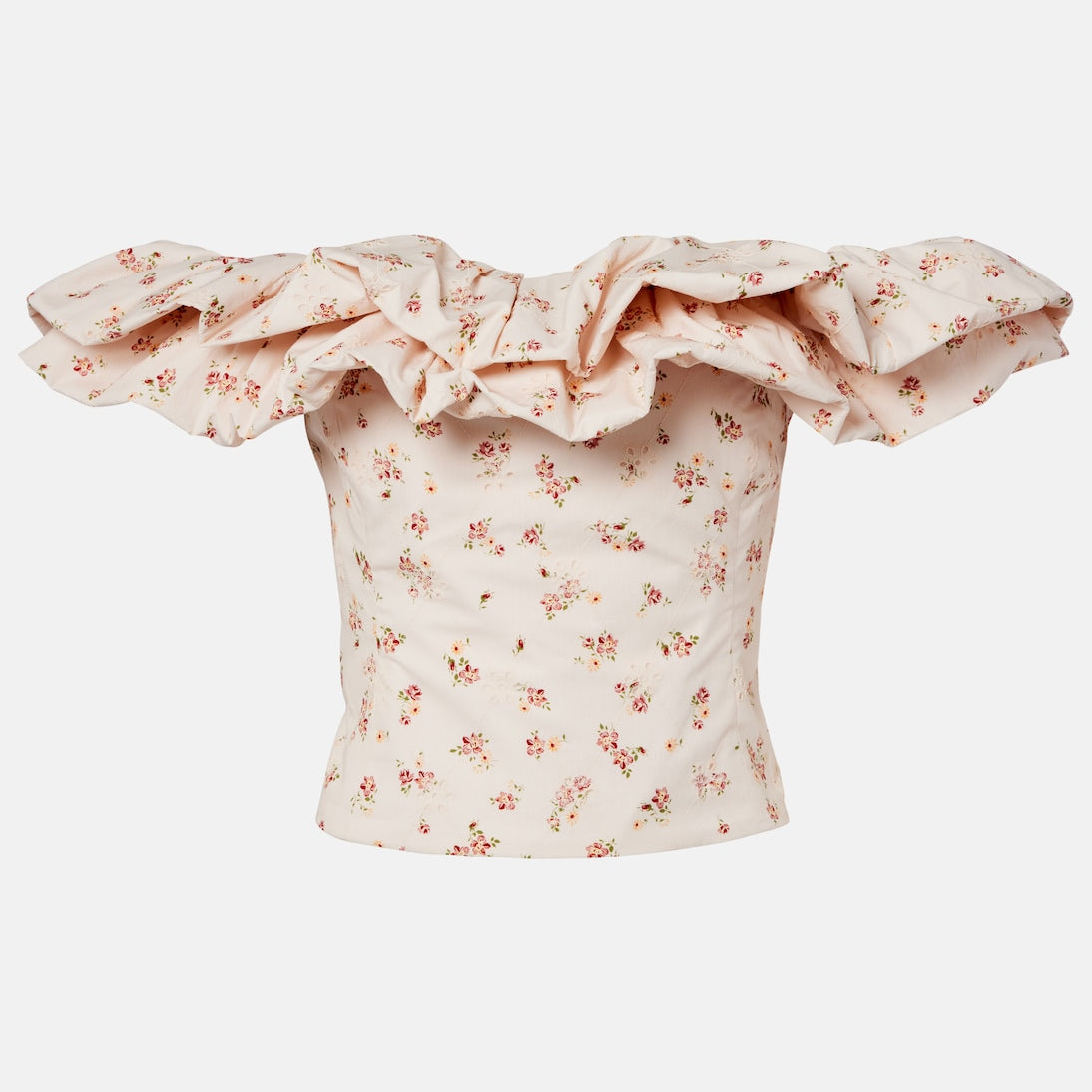 Markarian - Dalia floral off-shoulder cotton top