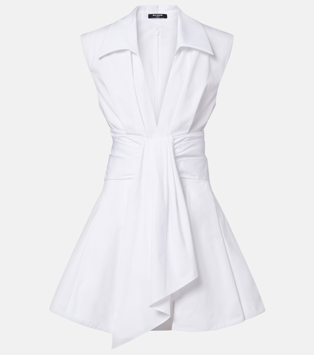 Balmain - Cotton poplin shirt dress