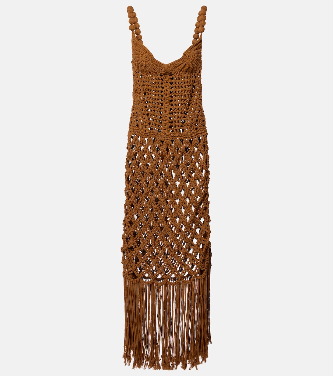 Balmain - Crochet cotton maxi dress