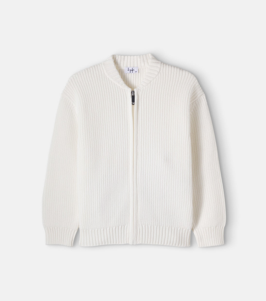 Il Gufo - Ribbed cotton zip-up sweater
