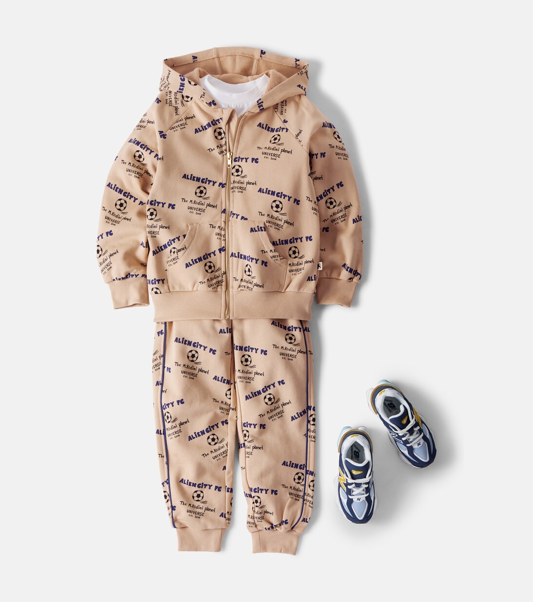 Mini Rodini - Printed cotton hoodie