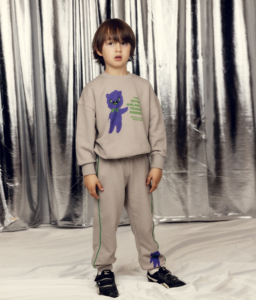 Mini Rodini - Alien cotton jersey sweatshirt
