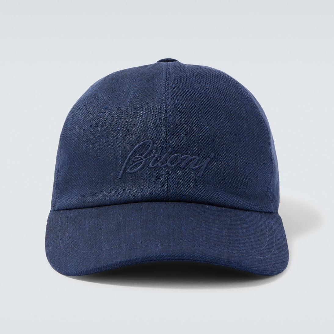 Brioni - Logo linen and wool baseball cap