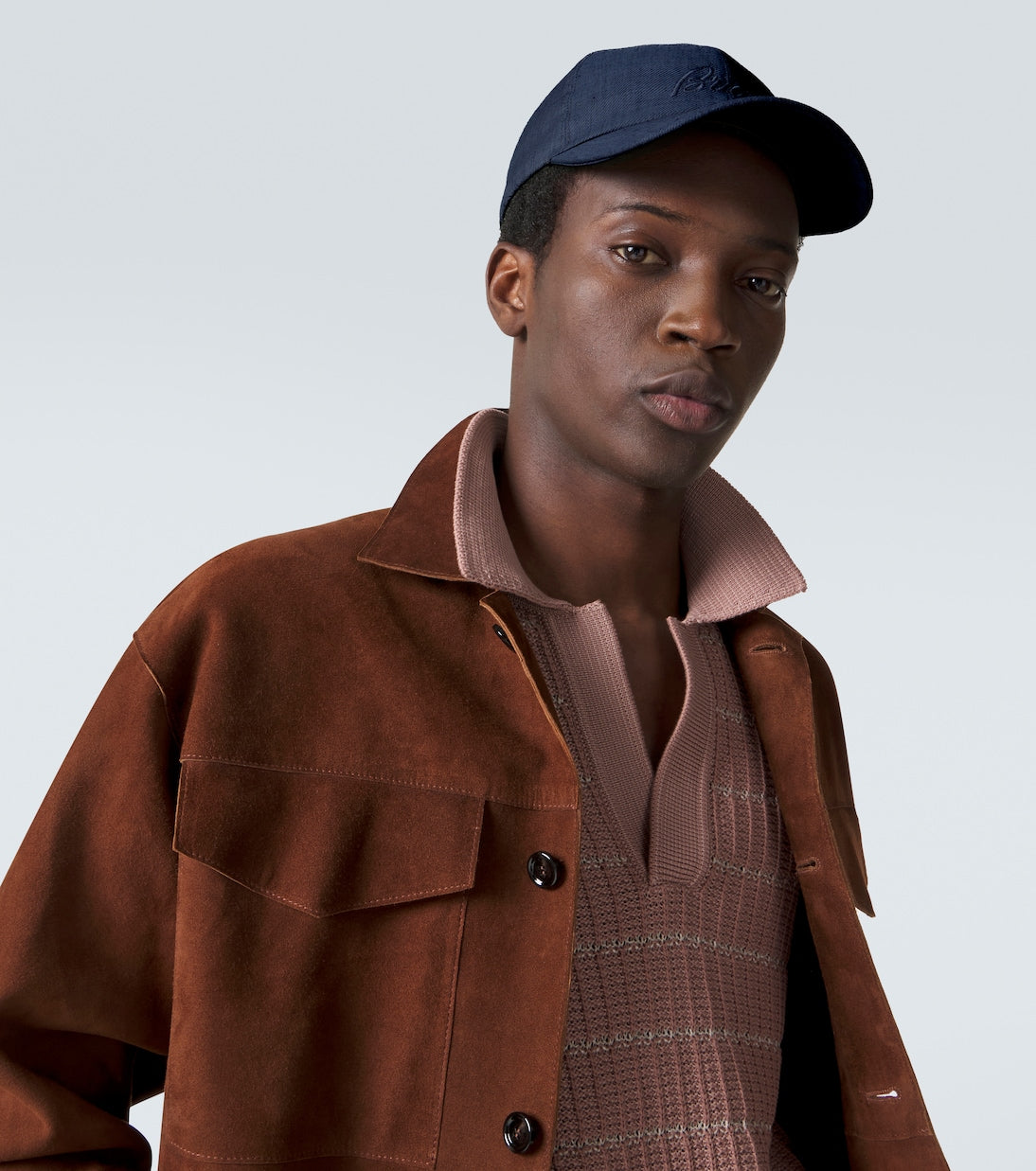 Brioni - Logo linen and wool baseball cap