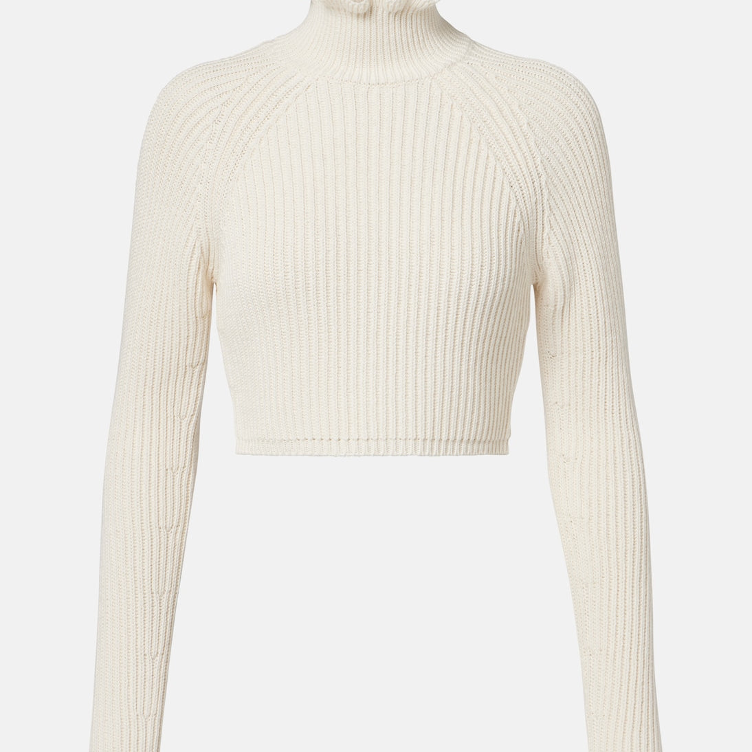 Max Mara - Campo ribbed-knit cropped turtleneck sweater