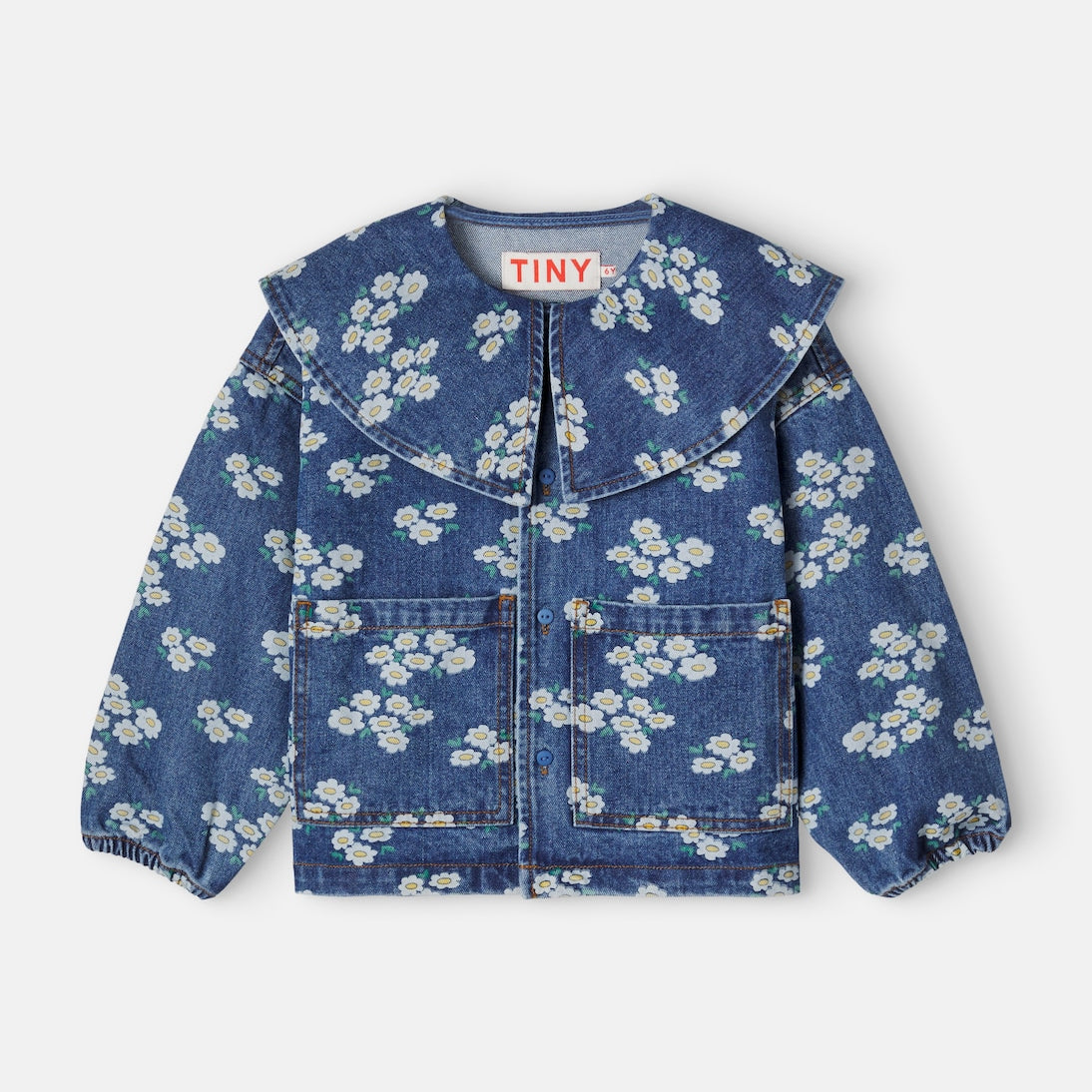 Tinycottons - Blossoms floral denim jacket