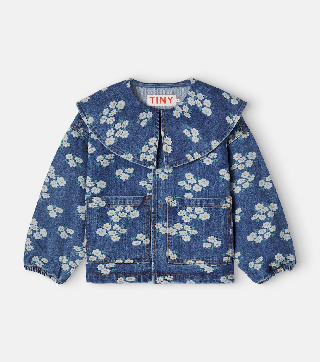 Tinycottons - Blossoms floral denim jacket