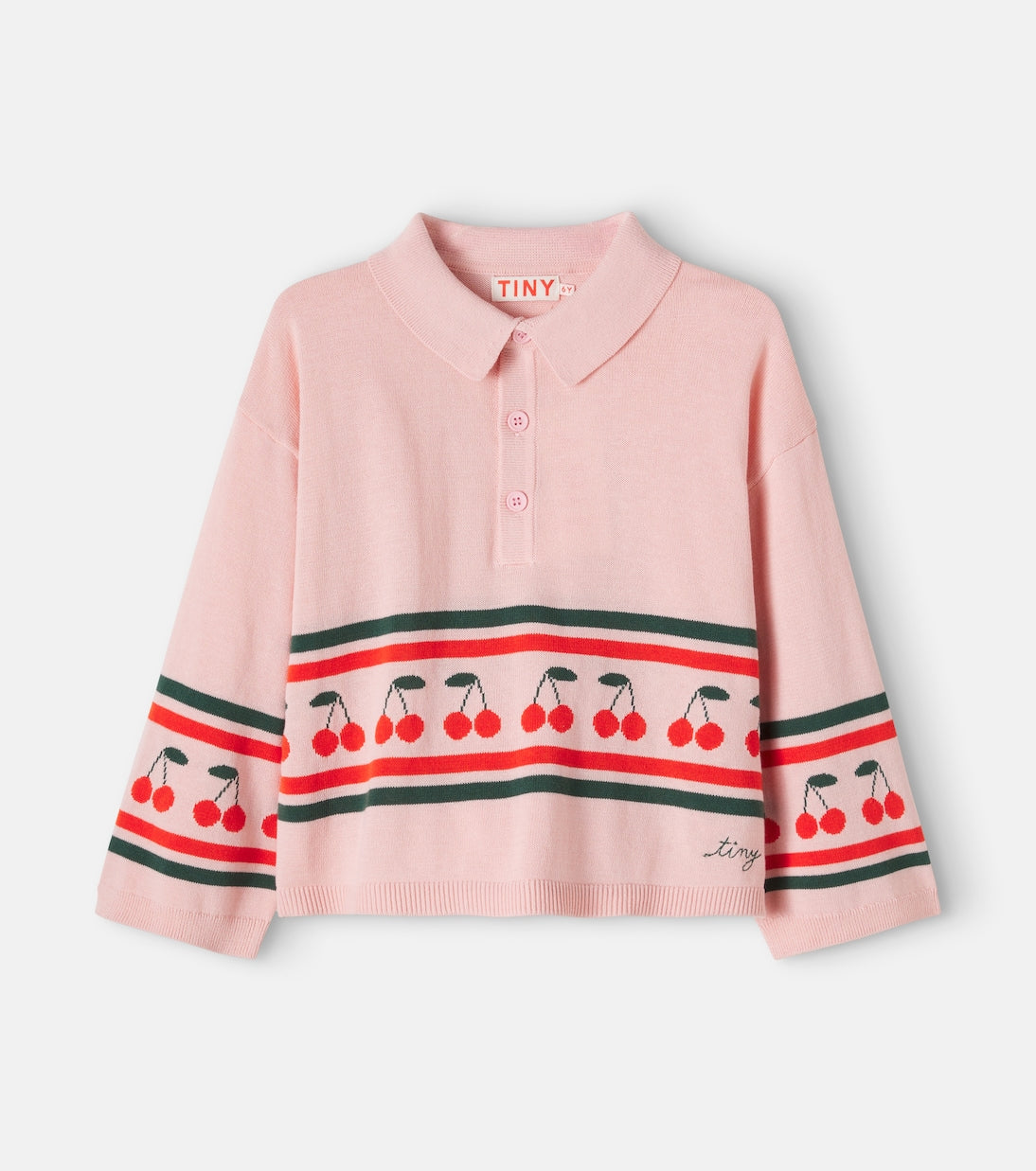 Tinycottons - Cherries embroidered cotton sweater