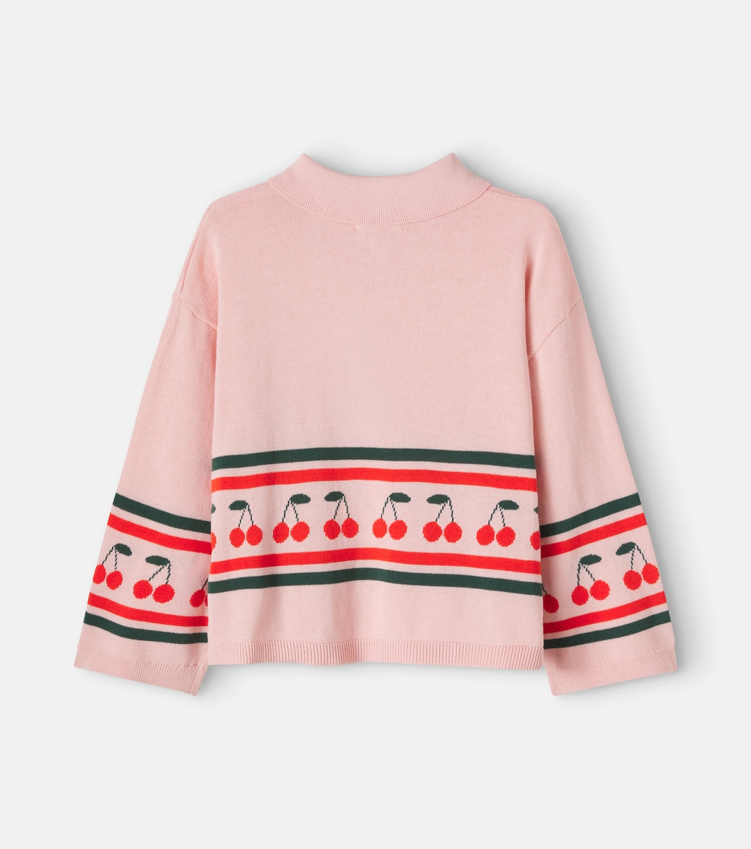 Tinycottons - Cherries embroidered cotton sweater