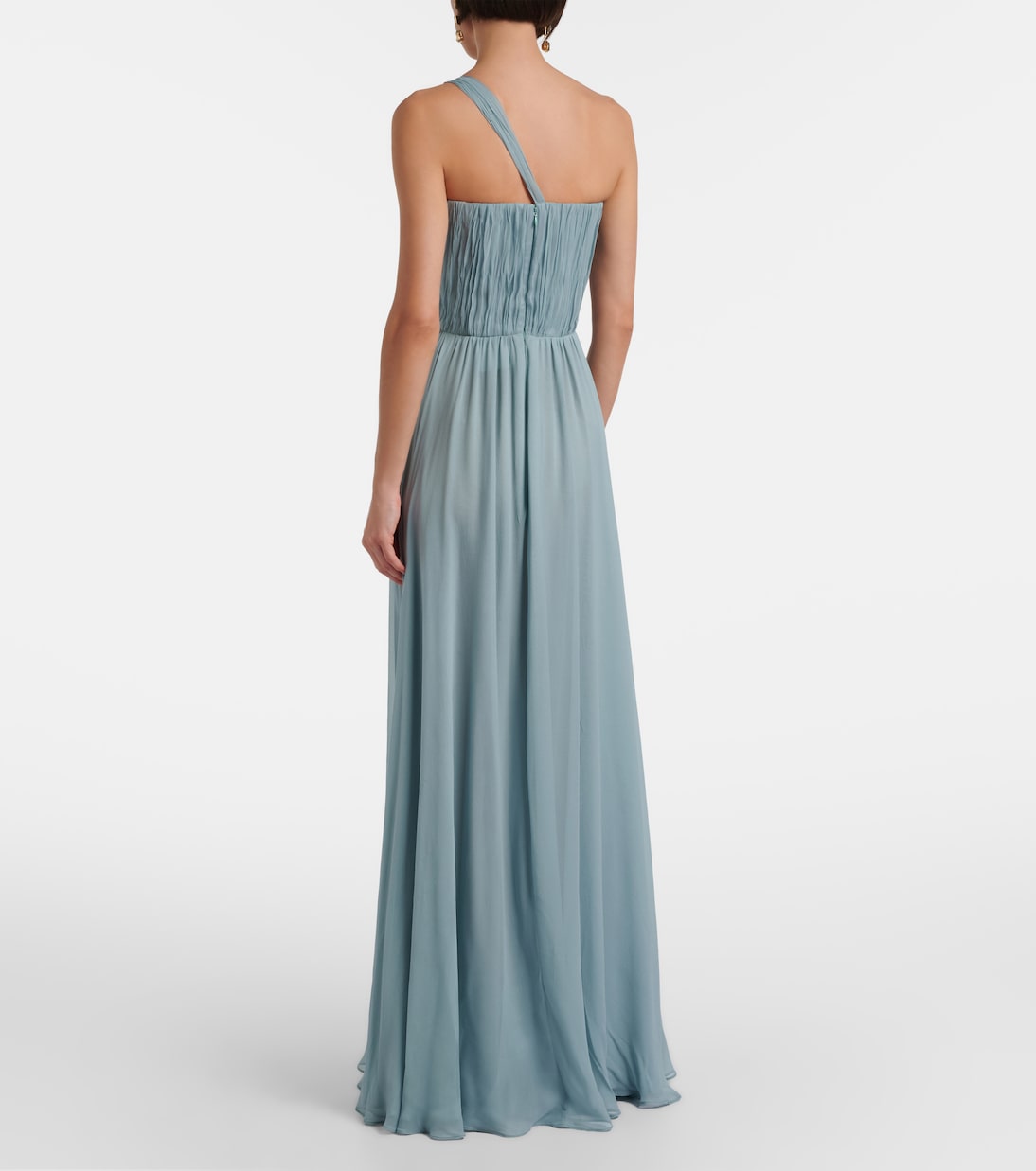 The New Arrivals Ilkyaz Ozel - Sahra embellished draped silk gown