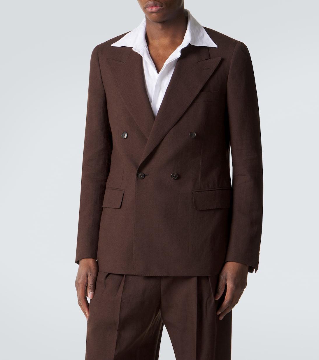 Umit Benan - Richard linen and wool suit jacket