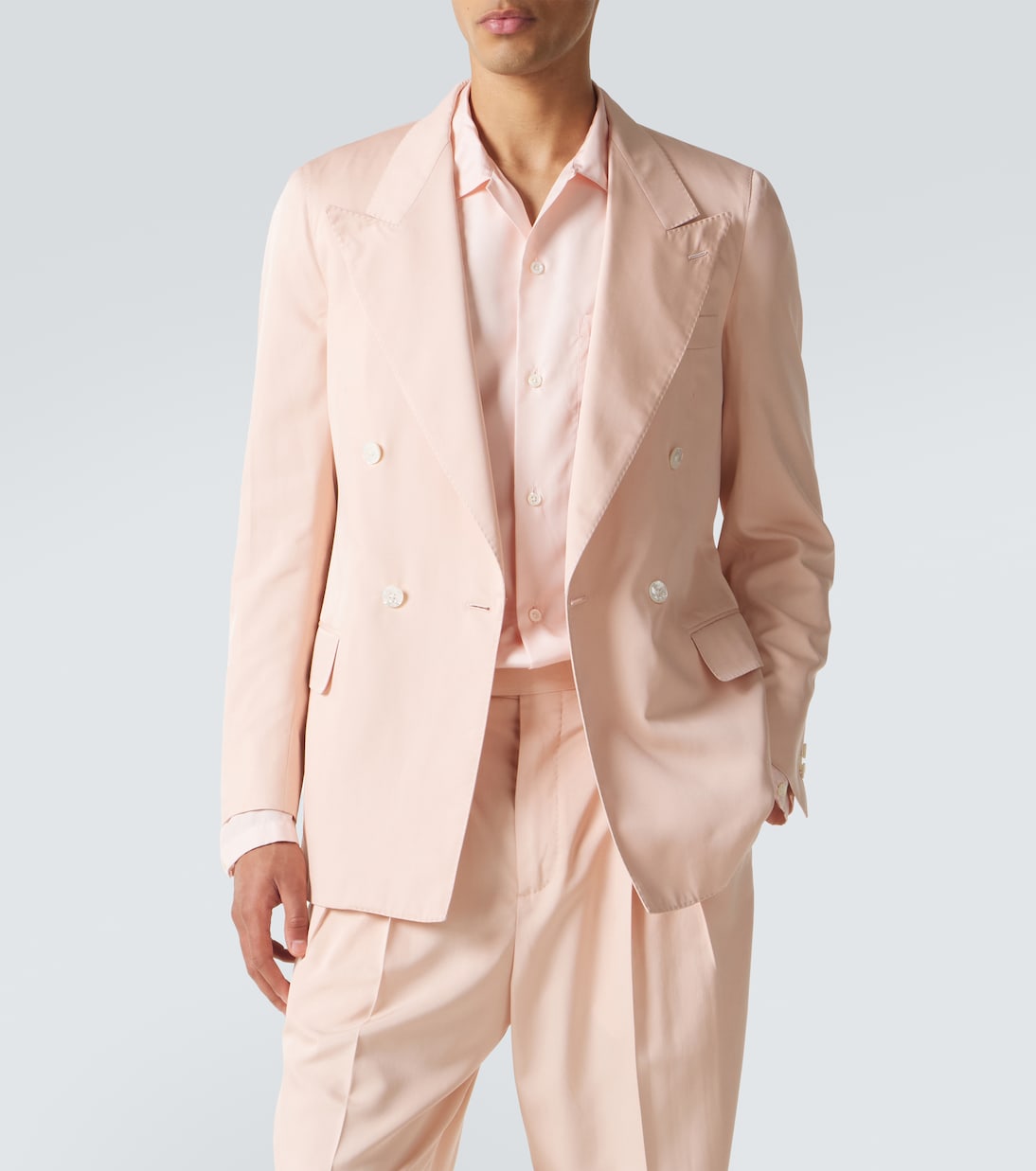 Umit Benan - Richard double-breasted silk blazer