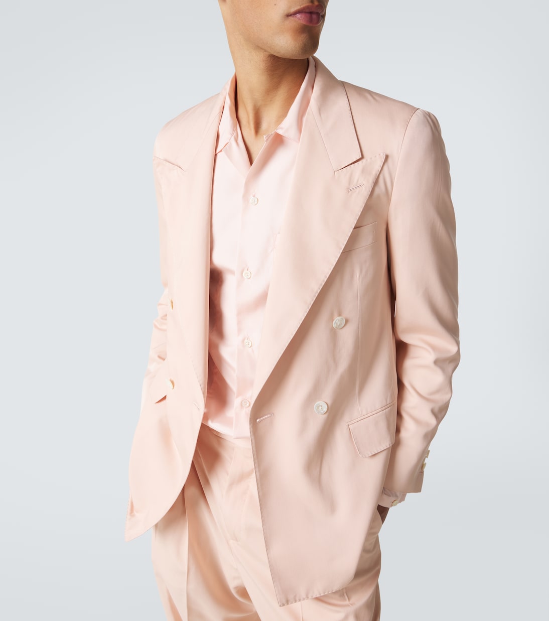 Umit Benan - Richard double-breasted silk blazer