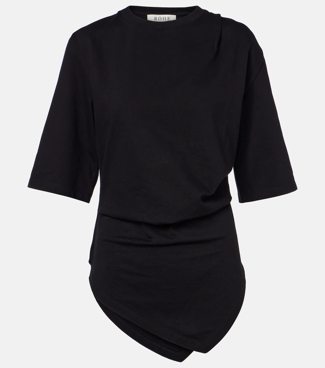 Róhe - Gathered cotton T-shirt