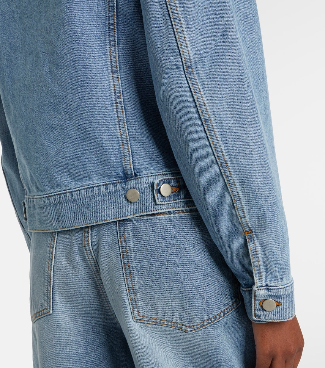 Róhe - Suede-trimmed denim jacket