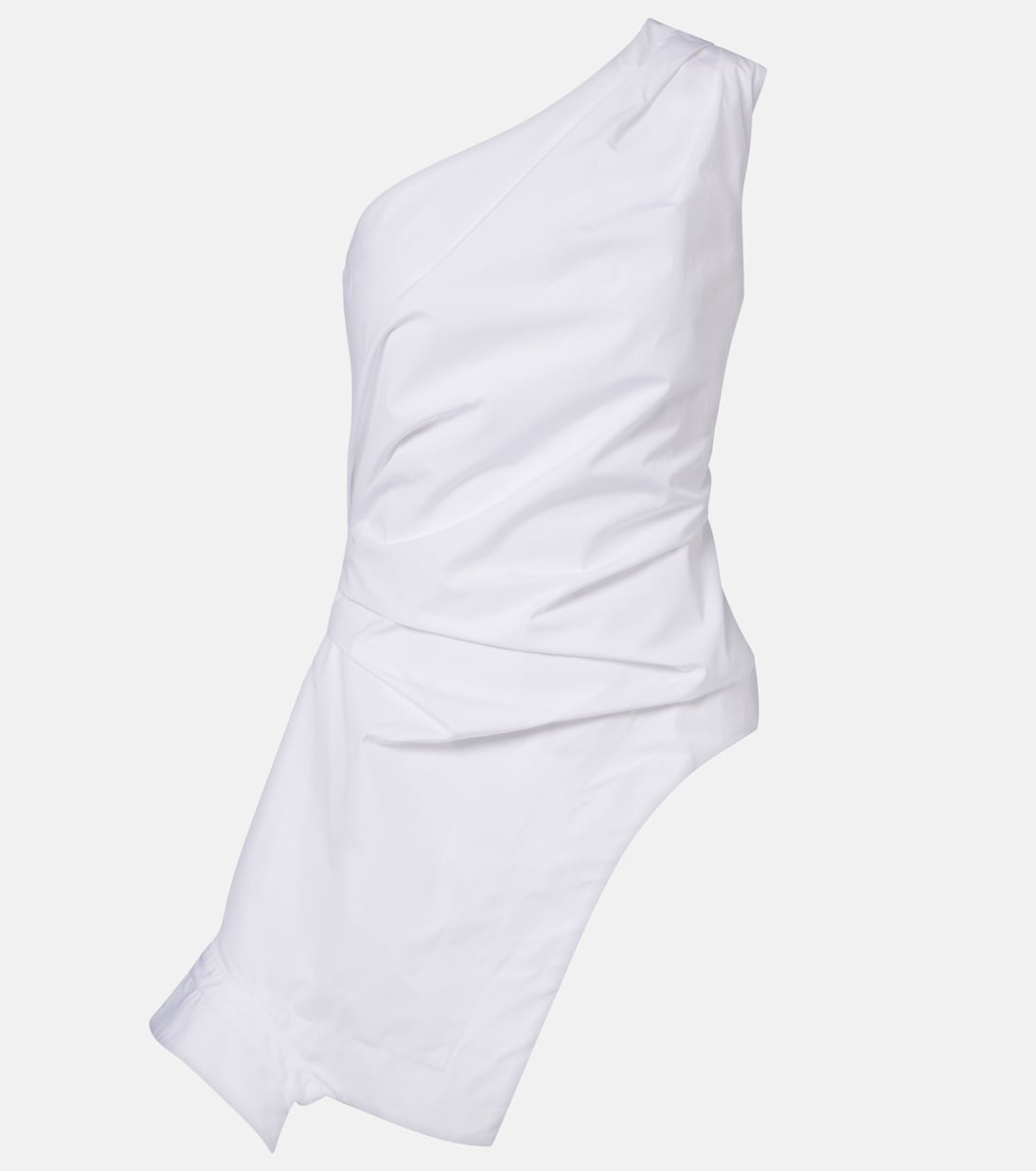 Róhe - Asymmetric one-shoulder cotton poplin top