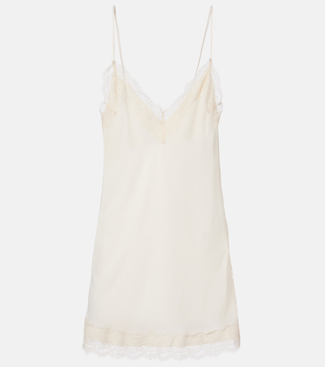 Róhe - Lace-trimmed satin camisole