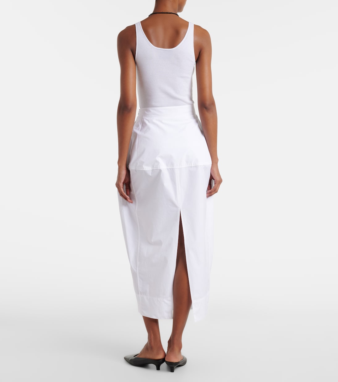 Róhe - Cotton poplin midi skirt