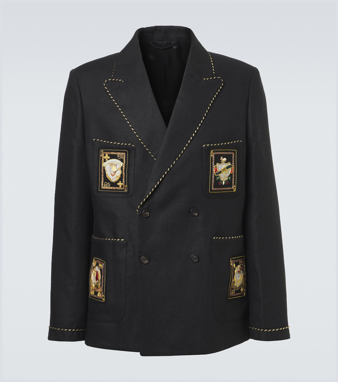 Bode - Bullion Card linen suit jacket