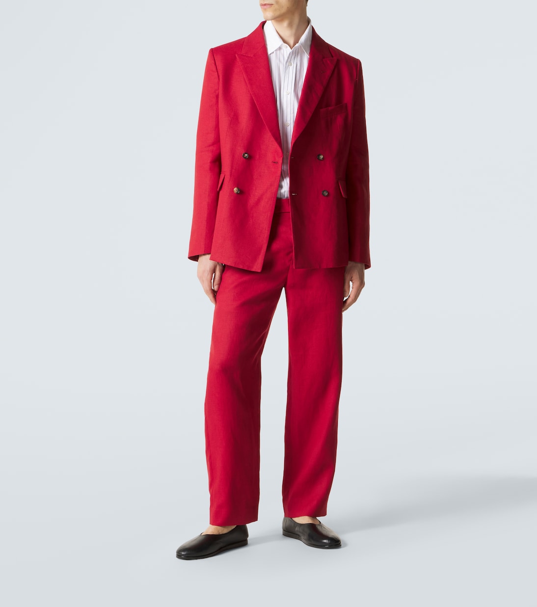 Bode - Linen straight pants