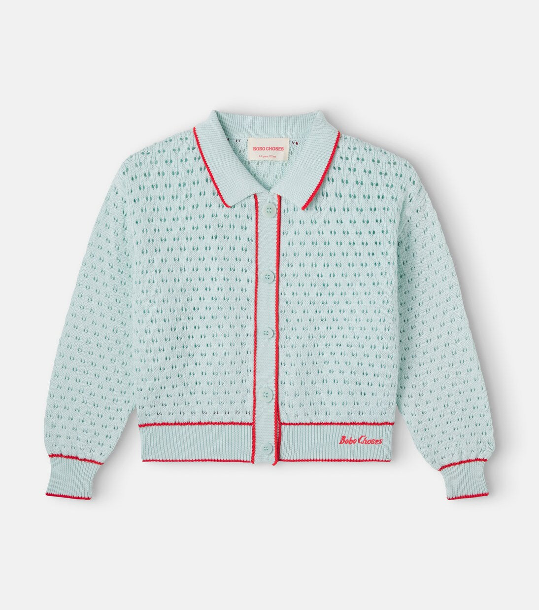 Bobo Choses - Pointelle cotton cardigan