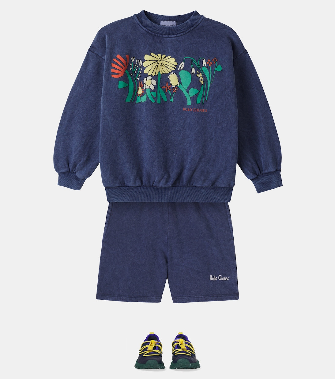 Bobo Choses - Floral cotton fleece sweatshirt
