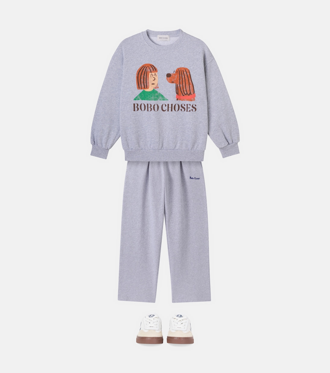 Bobo Choses - Friends In A Pickle cotton sweatshirt