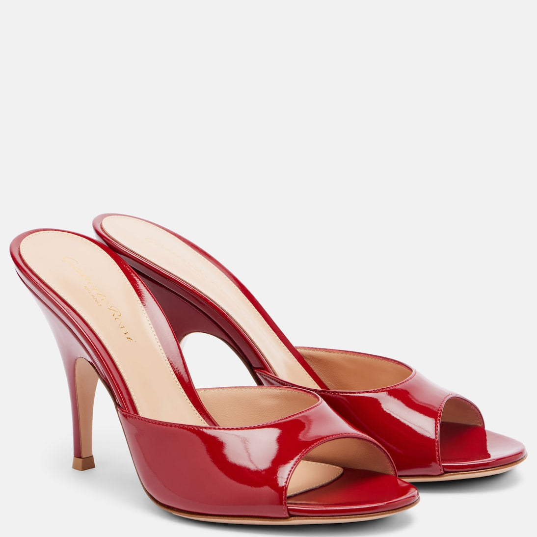 Gianvito Rossi - Sofia patent leather mules