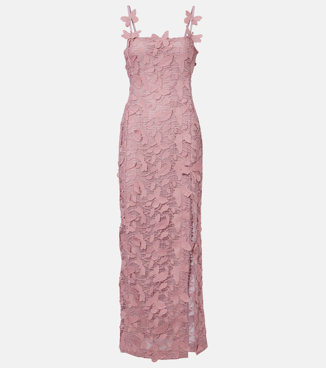 Blumarine - Embroidered lace maxi dress