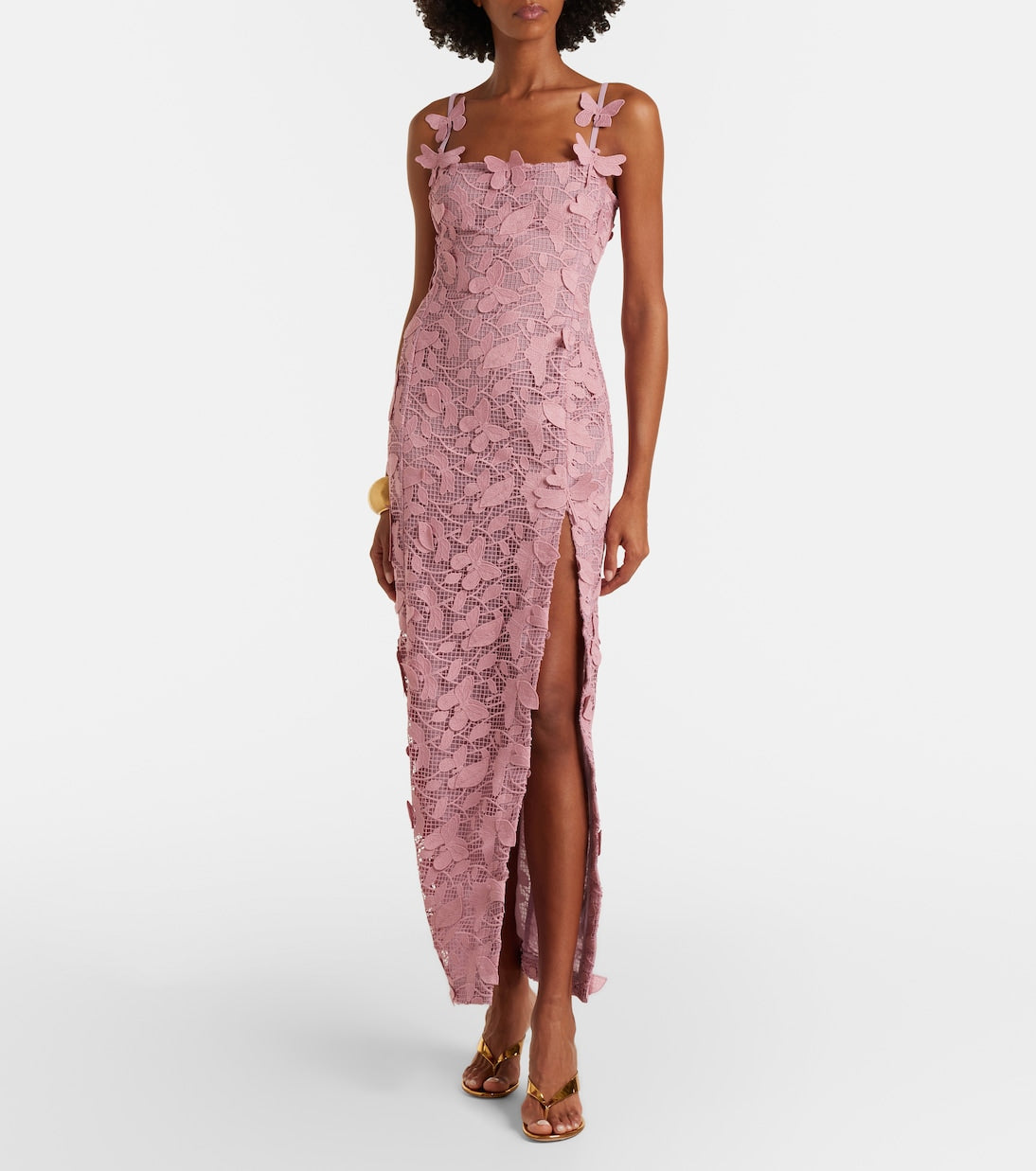 Blumarine - Embroidered lace maxi dress