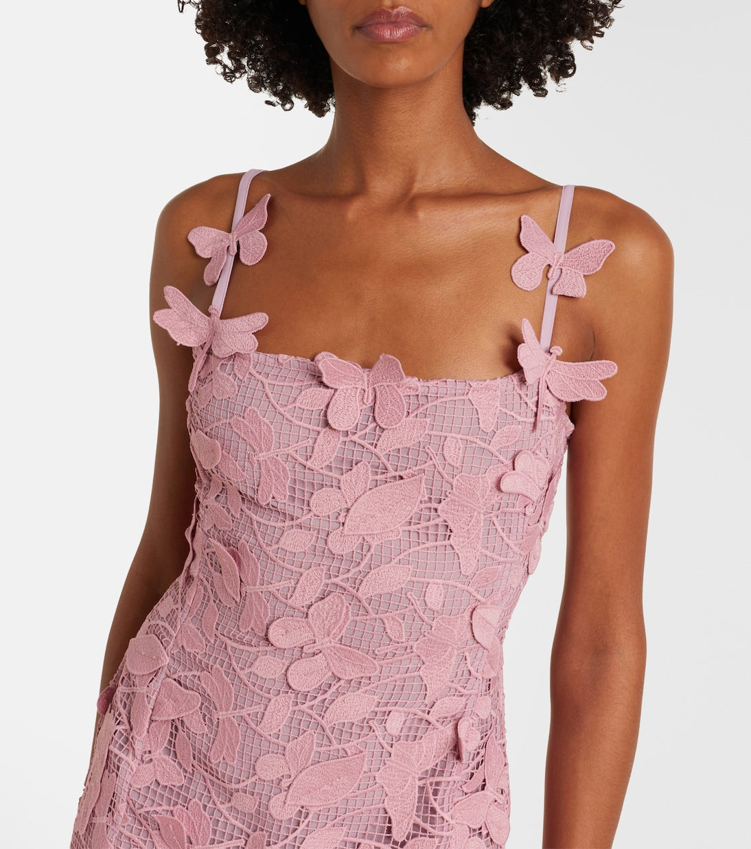 Blumarine - Embroidered lace maxi dress