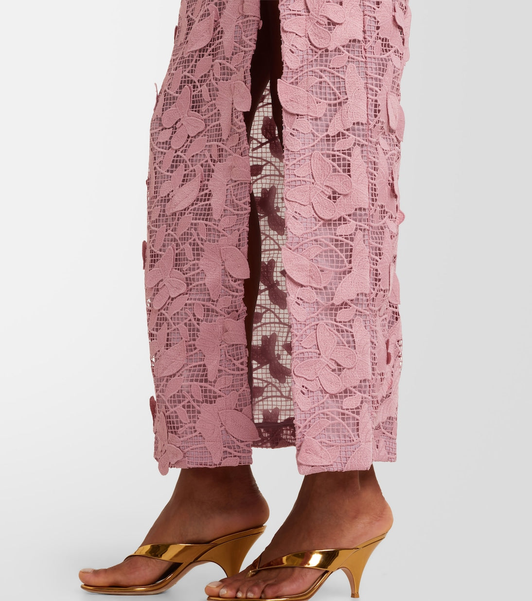 Blumarine - Embroidered lace maxi dress