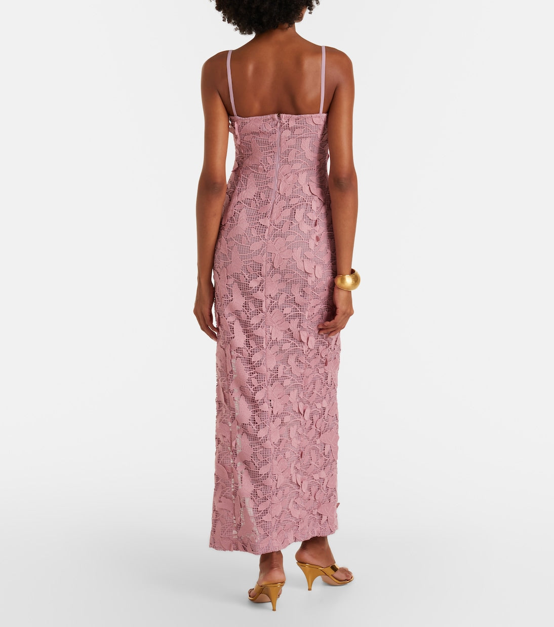 Blumarine - Embroidered lace maxi dress