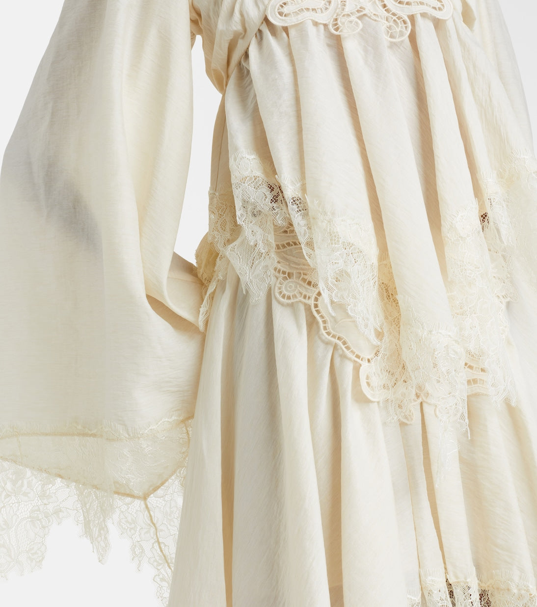Blumarine - Embroidered lace-trimmed blouse
