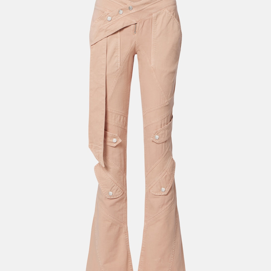 Blumarine - Cotton canvas flared pants