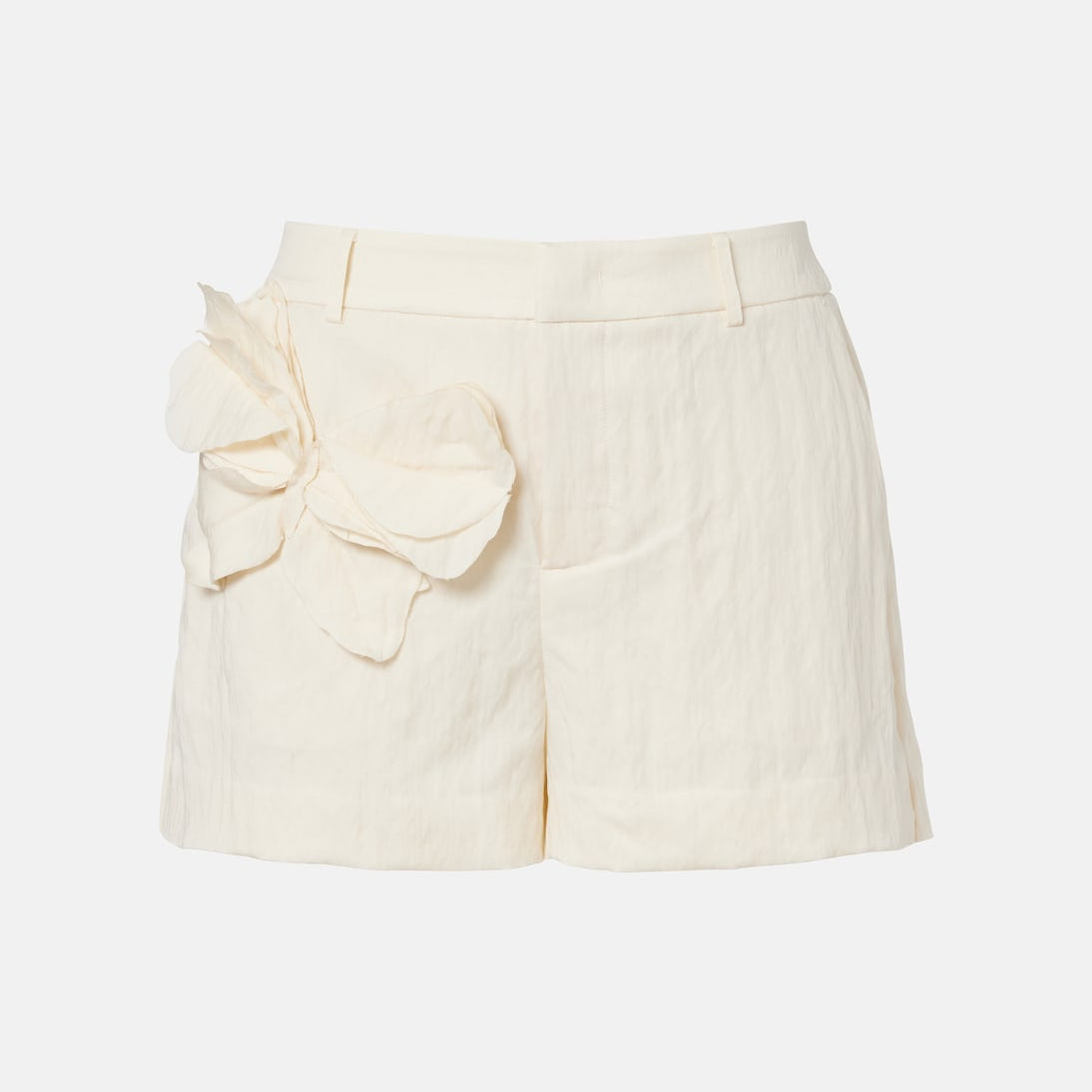 Blumarine - Appliqué gabardine shorts