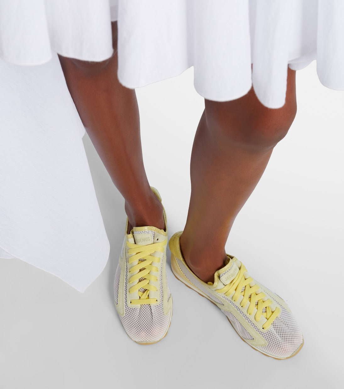 Jacquemus - Tennis leather-trimmed sneakers