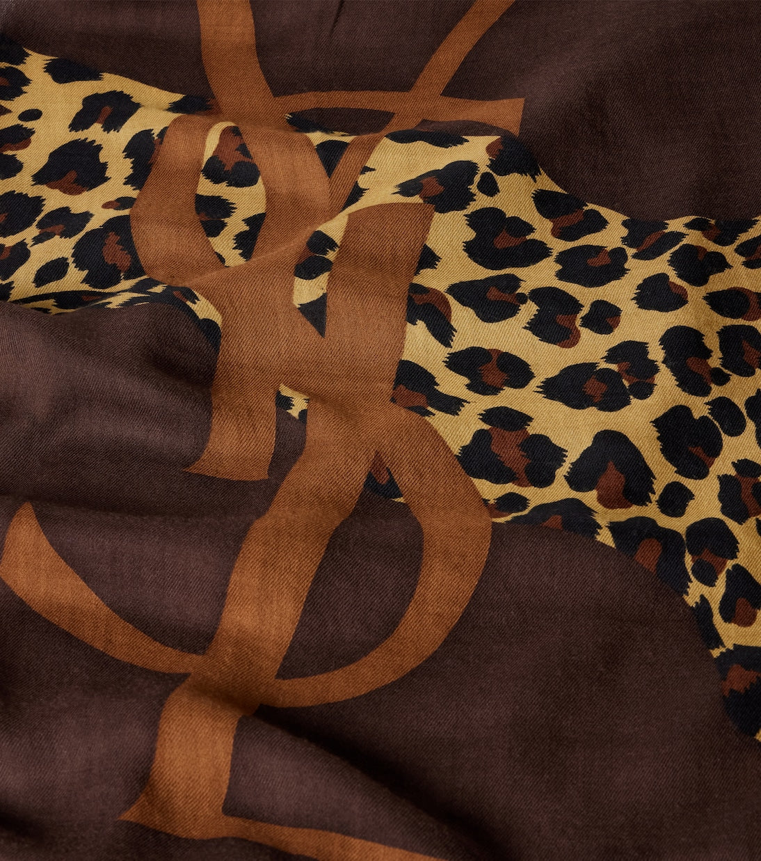 Saint Laurent - Cassandre printed wool twill scarf