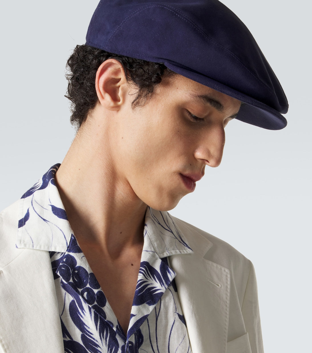 Borsalino - Suede newsboy cap