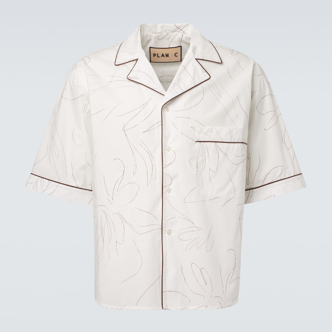 Plan C - Printed cotton shirt