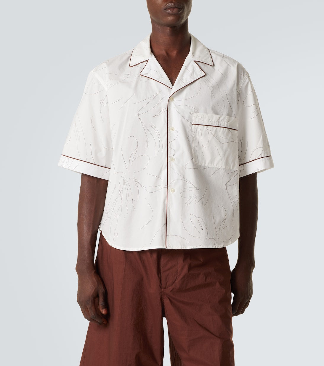 Plan C - Printed cotton shirt