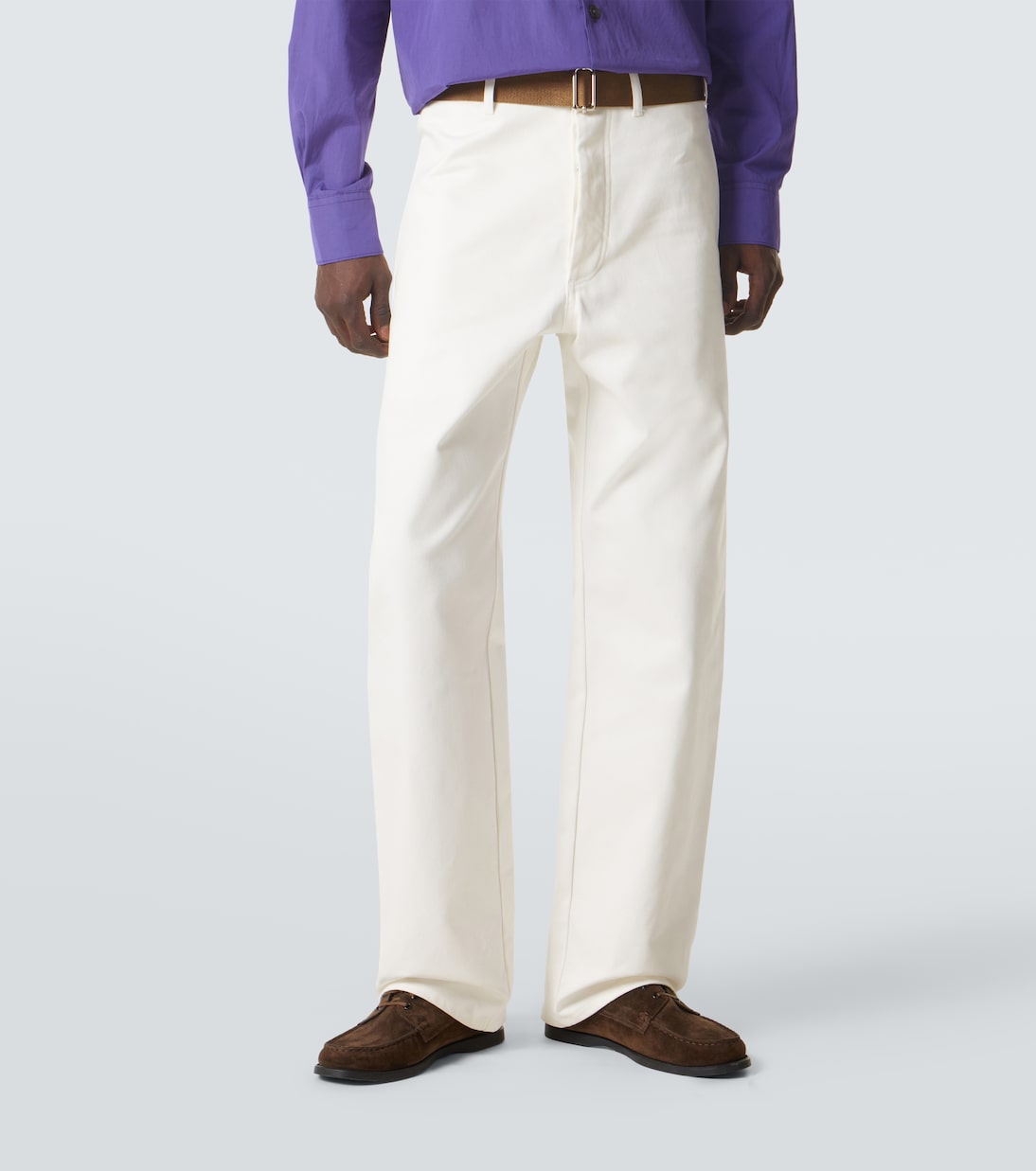 Plan C - Belted straight jeans