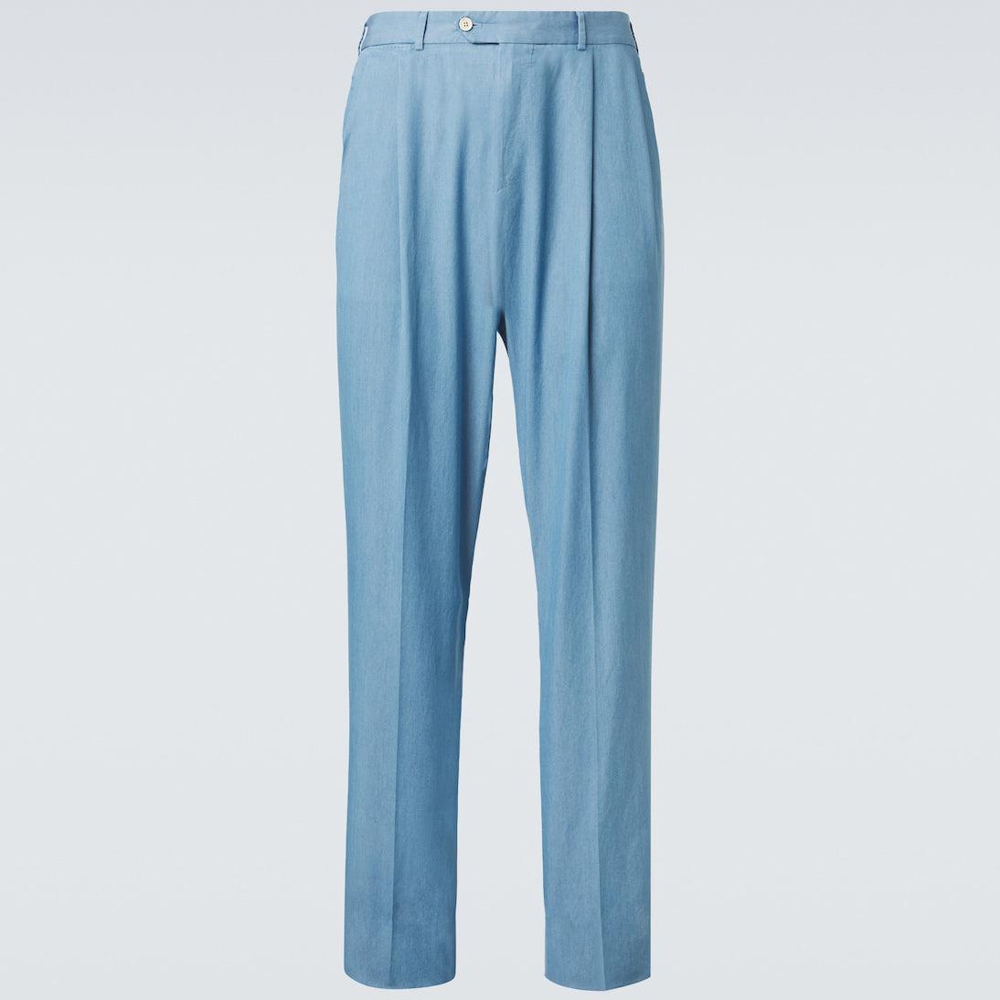 Dunhill - Pleated straight cotton suit pants